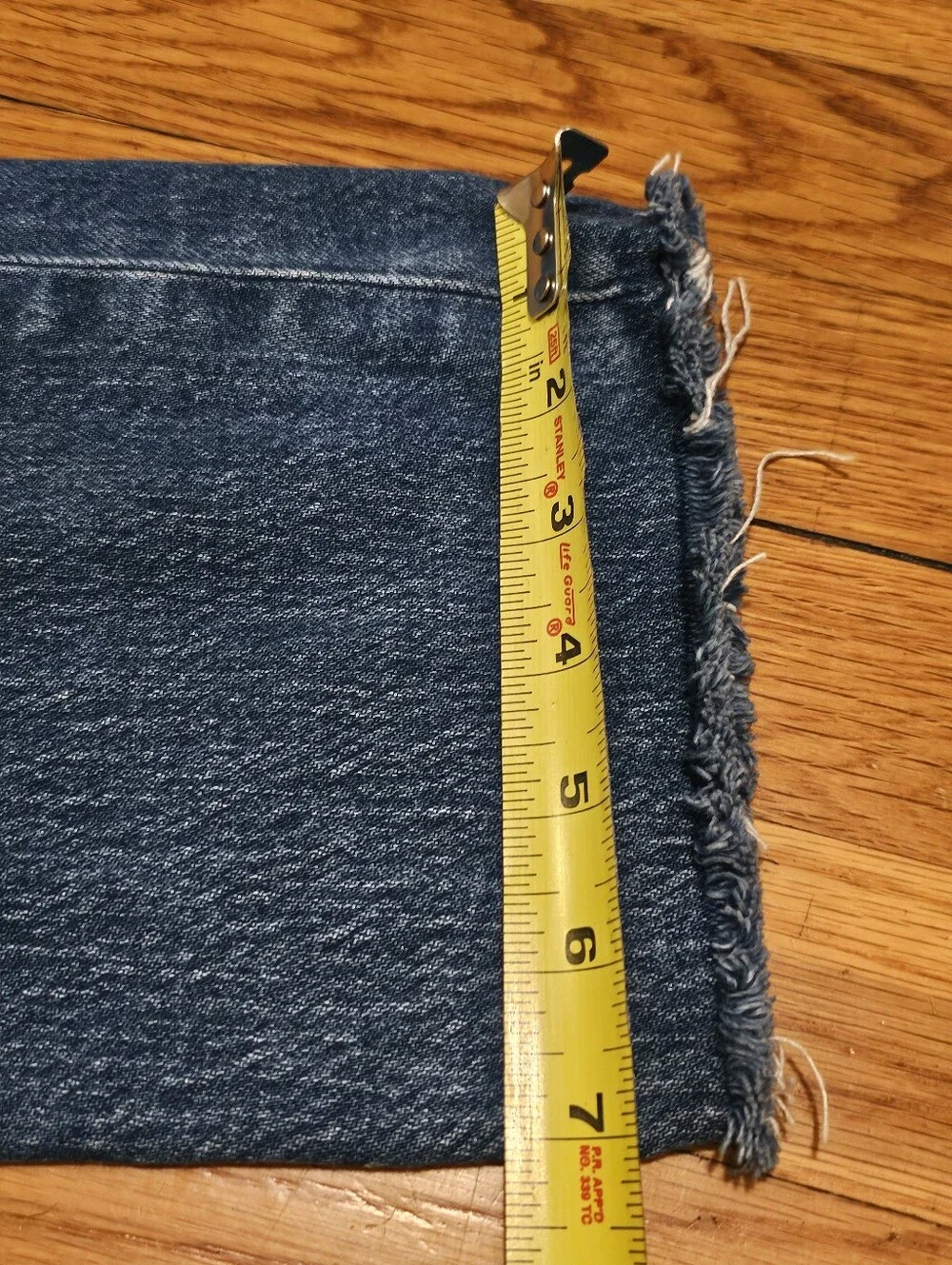J.Crew Essential Straight Raw Hem Women's Size 28 Medium Blue Denim Jeans